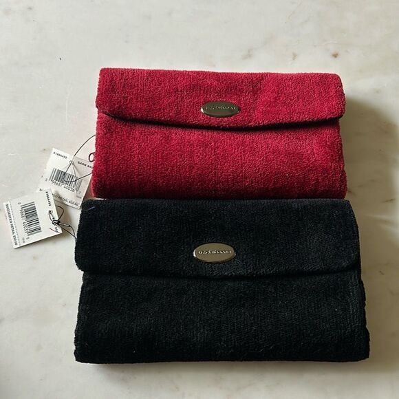 new Vintage Liz Claiborne festive chenille like fabric clutch wallet bags - Picture 2 of 7